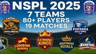 🔥 NSPL 2025 | 7 Teams, 80+ Players Full Name Intro | Nepali Street Premier League Begins! 🏏🇳🇵