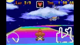 Mario Kart 7 Rainbow Road with Mario Kart Super Circuit Soundfont