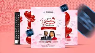 Design a Beautiful Valentine's Church Flyer in Photoshop | For Beginners