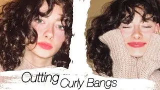 Cutting Myself Curly/Wavy Curtain (?) Bangs