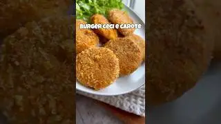 Burger ceci e carote 🥕 da provare. #ricetteveloci #ricettafacile #vegan