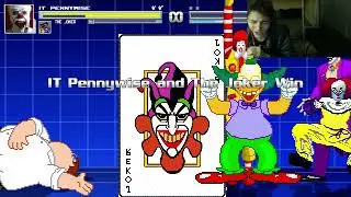 Clown Characters (The Joker, Pennywise, And Ronald McDonald) VS Peter Griffin In A Battle In MUGEN
