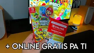 Unboxing - Super Mario Party Jamboree - C&oacute;digo de Regalo Gratis Nintendo Switch Online