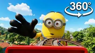 What Happens When You Combine Giant Minions with a Roller Coaster in 360&deg; VR?
