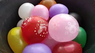 Satisfying multicolour water balloons popping !! Episode - 211 !!
