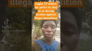 Lagos CP orders police to shot at us, protester reports during protest. #shorts