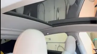 2023 Tesla Model Y NEW Power Sunshade! By Hansshow