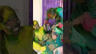 holi in full mood | holi with beautiful nanad ji log | nanad bhabhi holi #holisong #holi #trending