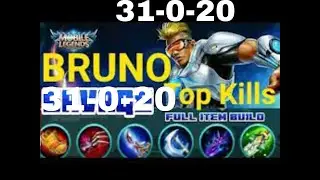 Immortal Bruno 100% (Savage?) - Best Build 2021 || Top Global Bruno Gameplay || MLBB
