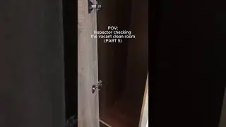 POV : Inspector checking the vacant clean room pt 5 #fyp2025 #pov #sandakantown #inspections