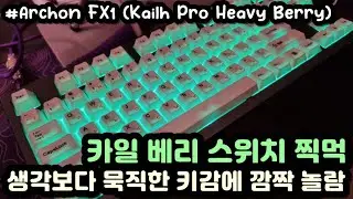 【SLOW ASMR】 Archon FX1⌨️ㅣLubed Kailh Pro Heavy BerryㅣKeyboard Typing ASMRㅣNo ADs No Talking😴