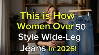 Wide-Leg Jeans After 50: What Actually Works for Pear-Shaped & Plus-Size Women