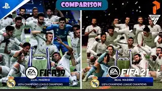FIFA 19 vs. FIFA 21 PS5 Comparison! (Gameplay, Graphics, Player Animation, and more!) #shorts #fifa