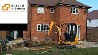 How set out brickwork cavity walls on a small extension