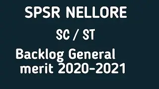 SPSR NELLORE SC ST BACKLOG MERIT LISTS 2020-21