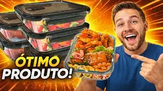 Kit com 6 Potes de Vidro AUXOM Resistente e Hermético: ✨O Melhor Achadinho Amazon para Cozinha! ✨