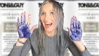 Обзор временной цветной маски для лица TONI & GUY TEMPORARY COLOUR AMPLIFY | Оттенок жемчужный бл...