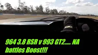 964 3.8 RSR (rep) v 993 GT2.... NA battles BOOST!!!!!!