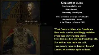The Cold Song. King Arthur, or The British Worthy (Z. 628), Henry Purcell. Dingle Yandell Bass/Bar.