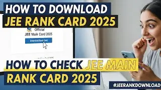 || how to download jee rank card 2021 || how to check jee main rank card 2021 || #jeerankdownload