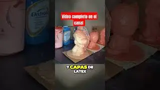 comohacer molde de l&aacute;tex y fibra devidrio #manualidades #alcancia #mario #alcanc&iacute;a #entretenimiento