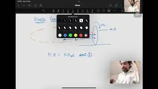 Kinetic Energy of rotation about two axes. 