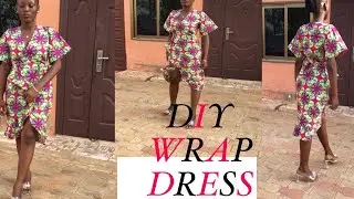 DIY WRAP DRESS CUTTING AND SEWING
