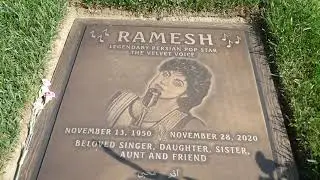 Iranian Singer Ramesh Grave Forest Lawn Hollywood Hills Los Angeles, California, USA April 22, 2025