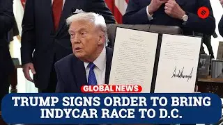 Трамп подписал указ о проведении уличных гонок IndyCar в Вашингтоне.