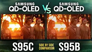 Samsung S95C vs Samsung S95B | QD OLED 2023 vs 2022 4K TV Comparison