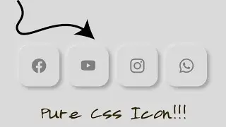 AMAZING ICON USING HTML CSS |@pinkweb0