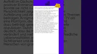 22.08.2025 - Maren Kroymann lobt das Privatfernsehen f&uuml;r seine Unterst&uuml;tzung...