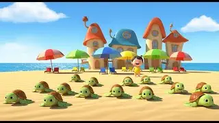 Counting Turtles on the Sand | Fun Nursery Rhyme and Kids Song