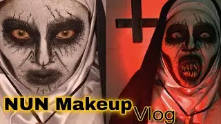 The Nun Horror Makeup Look 😱 Horror Makeup + Fake Teeth Hack! Scary Transformation | DIY Fake Teeth