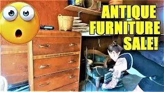 Ep511:  TRYING TO BUY ANTIQUE FURNITURE AT A GARAGE SALE TO REFINISH!!  😁👍