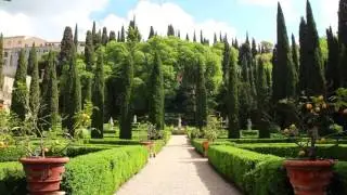 Palazzo Giardino Giusti Verona. Entrata e Giardino