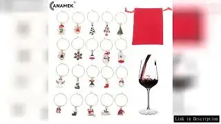 20pcs Christmas Wine Glass Markers Delicate Useful Durable Wine Cup Tags Wine Cup Decorations Wine C
