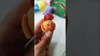 Diy cock making with clay #youtubeshorts #viralshort #diy