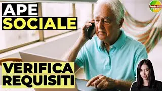 INPS APE SOCIALE scadenza della domanda di VERIFICA dei REQUISITI