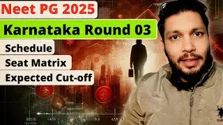 Karnataka pg 2025 Round 3 counselling starts! Seat Matrix Published | Karnataka pg Expected cut off 