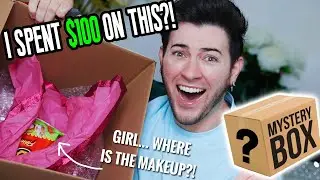 I PAID a FAN $100 TO MAKE ME A MAKEUP MYSTERY BOX... im scared