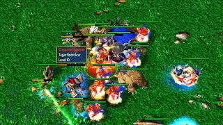 Cenarius - The DemiGod VS All Neutral Heroes Warcraft 3 (Level 10 Heroes)