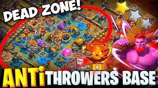 DEAD ZONE ! FOr Throwers Meta! ANTI THROWERS TH18 New War base Link | th18 only 1 STAR CWL BASE LINK