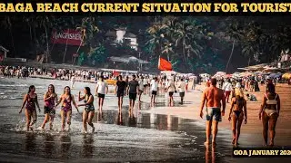 Baga Beach Current Situation For Tourist | Goa Latest Vlog | Baga Beach | Goa Beach | Goa Trip Plan