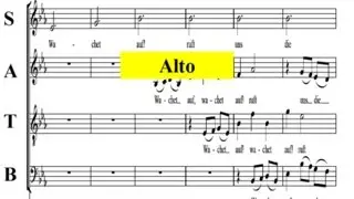 Bach - BWV 140-1  Wachet Auf  - Alto