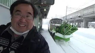 大雪の十日町駅を散策する　新潟県　JR東日本飯山線　大人の休日クラブパスの旅