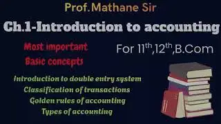 11th commerce || Golden rules of accounts.