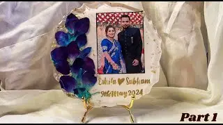 Resin Couple&rsquo;s Photo Frame Making Tutorial | Resin customize frame | Resin art for beginners