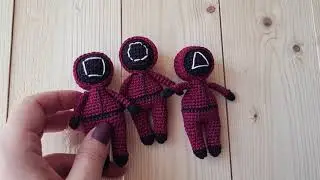 SQUID GAME! Игра в кальмаров. Crochet doll. Вязание крючком персонажей. Корейский сериал.