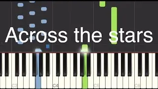 John Williams - Across the stars - Medium piano tuto